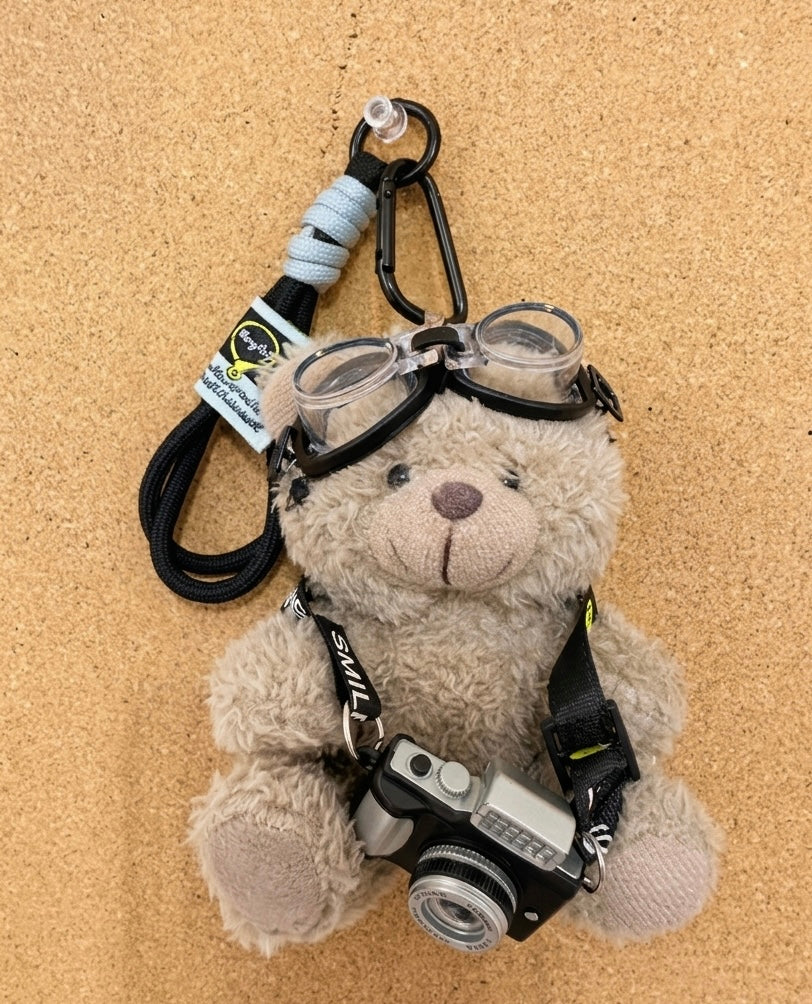 Bear Keychain with Camera