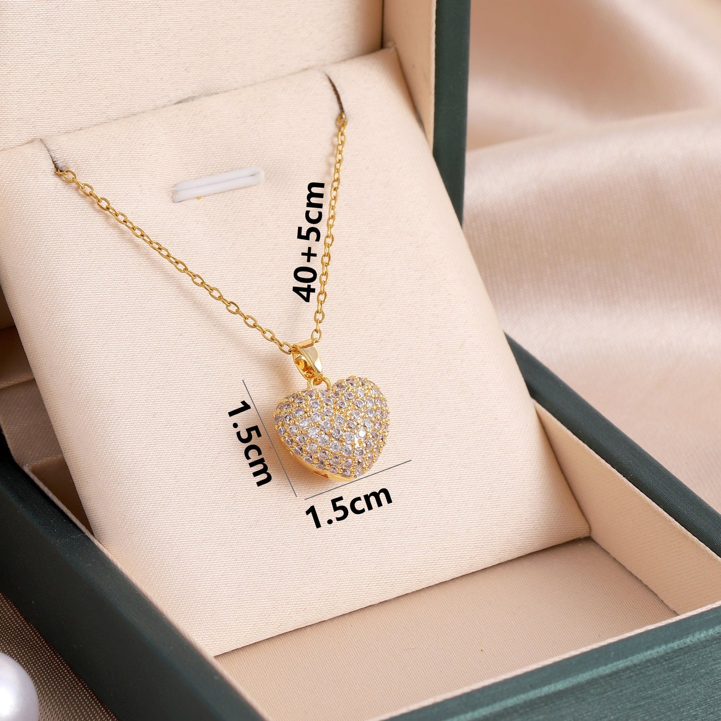 Heart Shape Stainless Steel 316 Simple Style